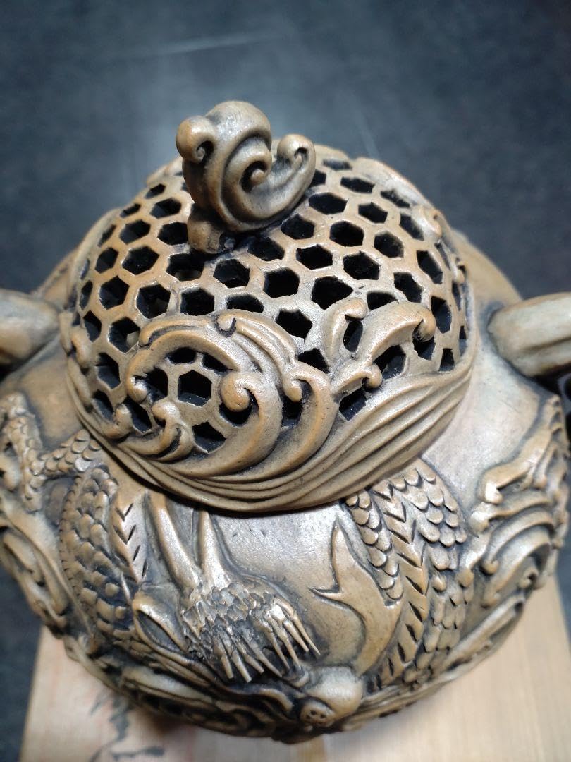 【日本古物】香爐　箱付き　骨董品　名家出物　鍋島焼　陶器製　和物　武右衛門窯 畑瀬武右衛門 『鍋島焼香炉』 ｜骨董品買取 緑和堂